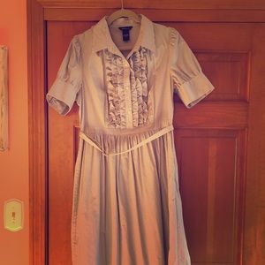 Ruffle and striped dress